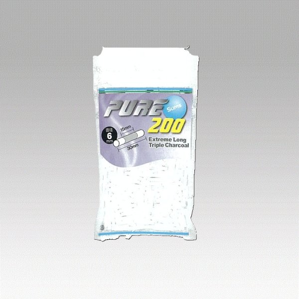 画像1: ピュア・スリム・エクストリームロング・トリプルチャコール・フィルター（30ｍｍ） (1)